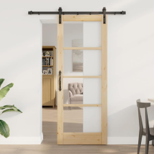 vidaXL Csúszó ajtó Egyéb ORKDAL Barna 78 x 202 cm nyílászáró