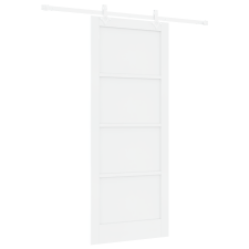vidaXL Csúszó Ajtó Felszerelésekkel Szett Fehér 86x211 cm Szilárd Fenyő (3333569) nyílászáró