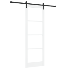 vidaXL Csúszó Ajtó Hardver Készlet Fehér 83x232 cm Masszív Fenyő (3332394) nyílászáró