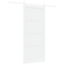 vidaXL Csúszó ajtó hardver készlettel fehér 93x211 cm tömör fenyő (3333265) nyílászáró