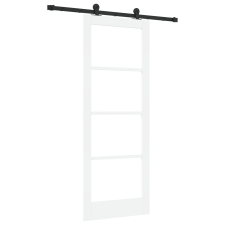 vidaXL csúszó ajtó hardver készlettel "ORKDAL" Fehér 78x202 cm (3332104) építőanyag