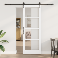 vidaXL Csúszó Ajtó Kiegészítőkkel 'ORKDAL'Fehér 78x211 cm nyílászáró