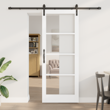 vidaXL csúszó ajtó szerelékkel 'ORKDAL'Fehér 83x211 cm nyílászáró