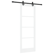vidaXL Csúszóajtó Hardver Készlettel Fehér 78x211 cm Tömör Fenyő (3332274) nyílászáró