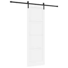 vidaXL Csúszóajtó hardver készlettel Fehér 78x232 cm Tömör fenyő (3333307) nyílászáró