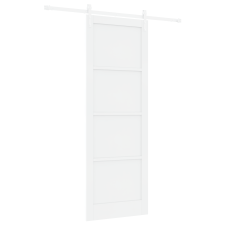 vidaXL Csúszóajtó hardver készlettel Fehér 83x232 cm Masszív Fenyőfa (3333229) nyílászáró