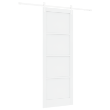 vidaXL Csúszóajtó Hardver készlettel Fehér 83x232 cm Szilárd Fa Fenyő (3333761) nyílászáró