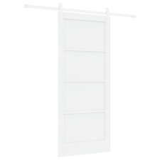 vidaXL Csúszóajtó hardver készlettel Fehér 86x198,5 cm Tömbfa (3333231) nyílászáró