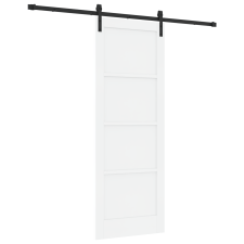 vidaXL Csúszóajtó kiegészítőkkel Fehér 78x211 cm Szilárd fenyő (3333305) nyílászáró