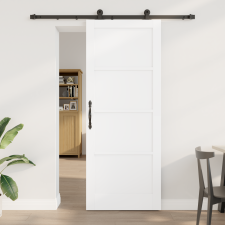 vidaXL csúszóajtó kiegészítőkkel fehér 83x211 cm szilárd fenyő nyílászáró