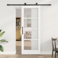 vidaXL Csúszóajtó ORKDAL Fehér 78 x 202 cm Fa és fém nyílászáró