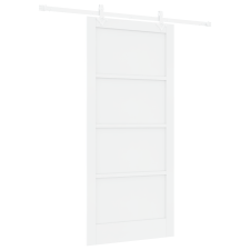 vidaXL csúszóajtó szerelvény készlettel Fehér 93x202 cm tömbfa fenyő (3333571) építőanyag