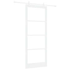 vidaXL Csúszóajtó szerelvénykészlettel Fehér 93x232 cm Szilárd Fenyő (3332236) nyílászáró