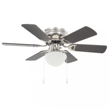 vidaXL Díszes mennyezeti ventilátor lámpával 82 cm sötétbarna világítás