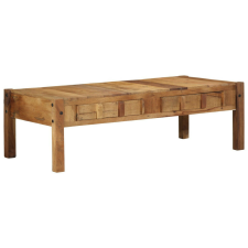 vidaXL Dohányzóasztal 110x55x35 cm Tömör fa újrafelhasználva bútor