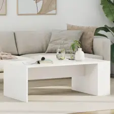  vidaXL Dohányzóasztal Fehér 95 x 50 x 34 cm Faanyag bútor