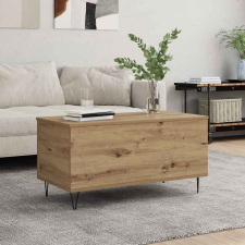 vidaXL Dohányzóasztal kézműves tölgy 90 x 44.5 x 45 cm Faanyag bútor