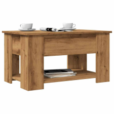 vidaXL dohányzóasztal kézműves tölgy szerelt fa 79 x 49 x 41 cm bútor