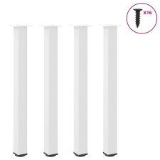 vidaXL dohányzóasztal lábak 4 db Fehér 100-102 cm acél bútor