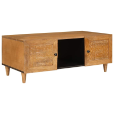 vidaXL Dohányzóasztal Világosbarna 100 x 54 x 40 cm tömör mangófa bútor