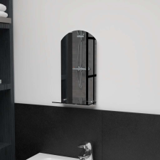 vidaXL edzett üveg falitükör polccal 20 x 40 cm bútor