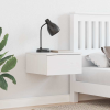 vidaXL Éjjeli asztal fiókkal Fehér 37 x 35 x 18.5 cm Tömör fenyőfa