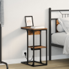 vidaXL Éjjeli asztal Füstölt tölgy 41.5 x 26 x 60.5 cm Faanyag