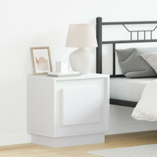 vidaXL Éjjeli szekrény LED fényekkel 2 db Fehér 44x34,5x45 cm bútor
