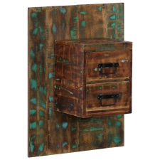 vidaXL Éjjeli szekrény Többszínű 60x32x80 cm Tömör fa újrahasznosított bútor