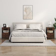vidaXL Éjjeliszekrény 2 pcs barna tölgy 40 x 31 x 60 cm Faanyag bútor