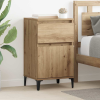 vidaXL Éjjeliszekrény 2 pcs kézműves tölgy 40 x 35 x 70 cm Faanyag