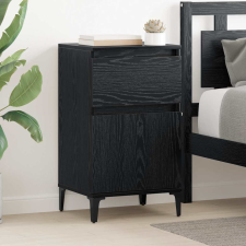vidaXL Éjjeliszekrény 2 pcs Musta tammi 40 x 35 x 70 cm Faanyag bútor