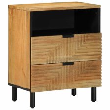 vidaXL éjjeliszekrény barna 50x33x62 cm tömörfa mangófa bútor