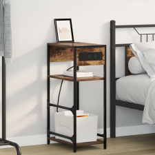 vidaXL Éjjeliszekrény fiókkal Füstölt tölgy 40 x 27 x 76 cm Faanyag bútor