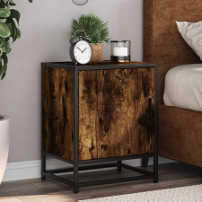 vidaXL éjjeliszekrény füstölt tölgy 40x31x50cm fából és fémből készült bútor