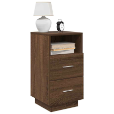 vidaXL éjjeliszekrények 2 db 2 fiókkal barna tölgy 36x36x68 cm bútor