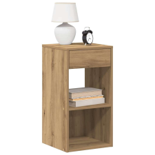 vidaXL éjjeliszekrények fiókkal 2 db artisan tölgy 35x34x66,5 cm bútor