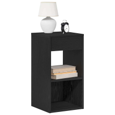 vidaXL éjjeliszekrények fiókos 2 db fekete tölgy 35x34x66,5 cm bútor