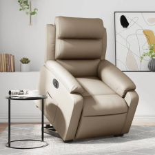 vidaXL elektromos cappuccino műbőr felállást segítő dönthető fotel bútor