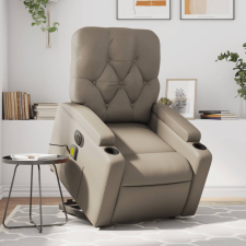 vidaXL elektromos cappuccino műbőr felállást segítő masszázsfotel masszázsfotel