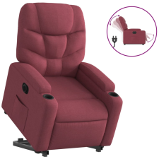 vidaXL elektromos felállást segítő bordó szövet dönthető fotel (3204623) bútor