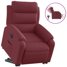 vidaXL elektromos felállást segítő bordó szövet dönthető fotel (3205007) bútor
