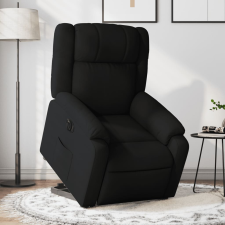 vidaXL elektromos felállást segítő fekete szövet dönthető fotel bútor