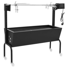 vidaXL elektromos rozsdamentes acél barbecue grillsütő grillsütő