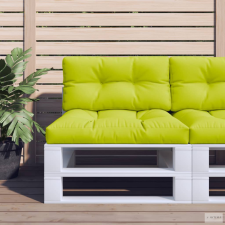 vidaXL Élénkzöld szövet raklappárna 80 x 40 x 12 cm kerti bútor