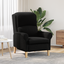vidaXL Ergonomikus Karosszék Fekete Szövet, Fa Standard Ergonomikus bútor