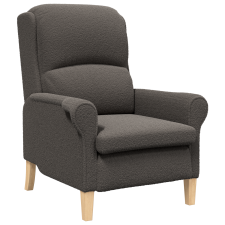 vidaXL Ergonomikus Karosszék Sötétszürke Szövet Kárpitozás Fa Lábakkal (42009854) bútor