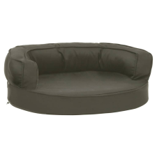 vidaXL ergonomikus vászonhatású sötétszürke kutyaágymatrac 60 x 42 cm (171289) szállítóbox, fekhely kutyáknak