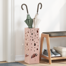 vidaXL Esernyőtartó Rózsaszín Fém Közepes Dekoratív Betétek bútor