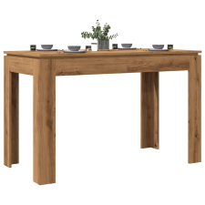 vidaXL Étkezőasztal kézműves tölgy 120x60x76 cm műszaki fa bútor